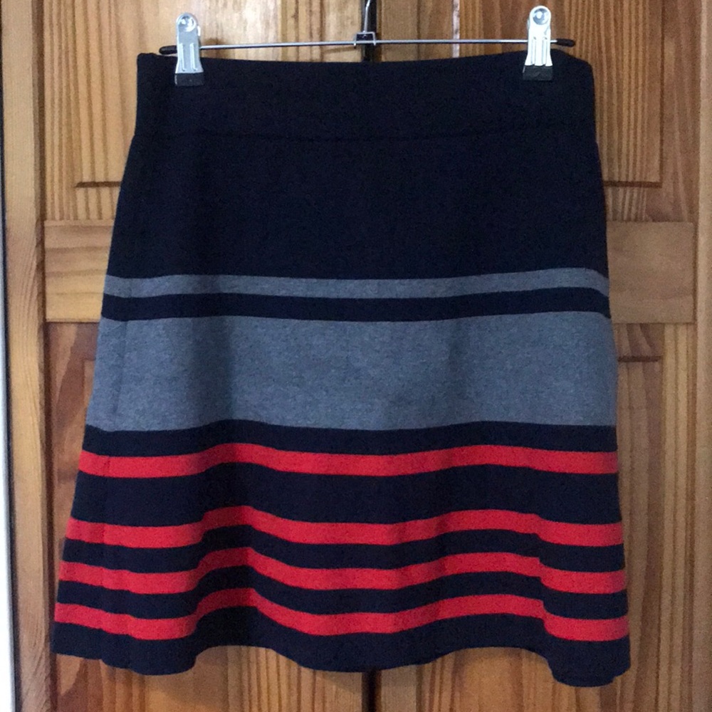 Loft striped knit skirt
